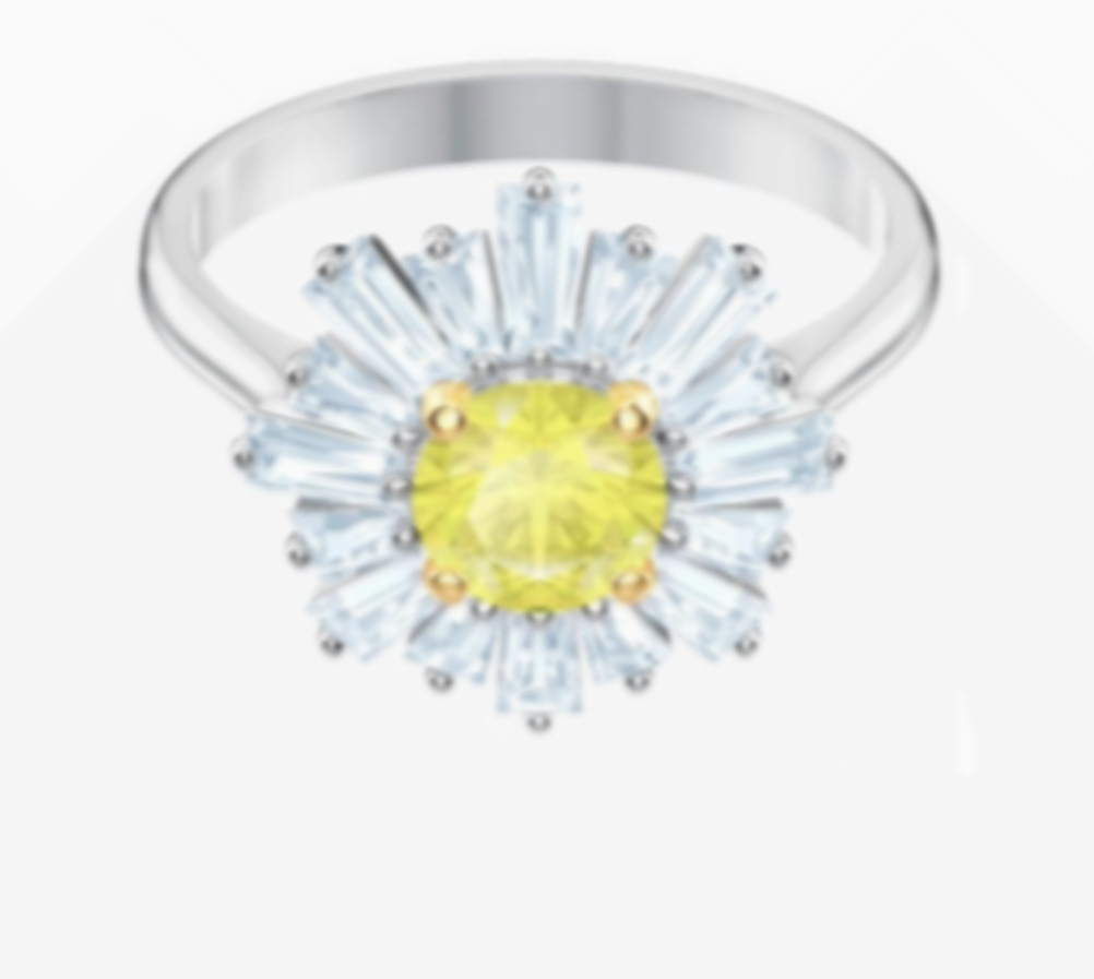 イエローダイヤモンドの指輪【元の包装は含まれていません】