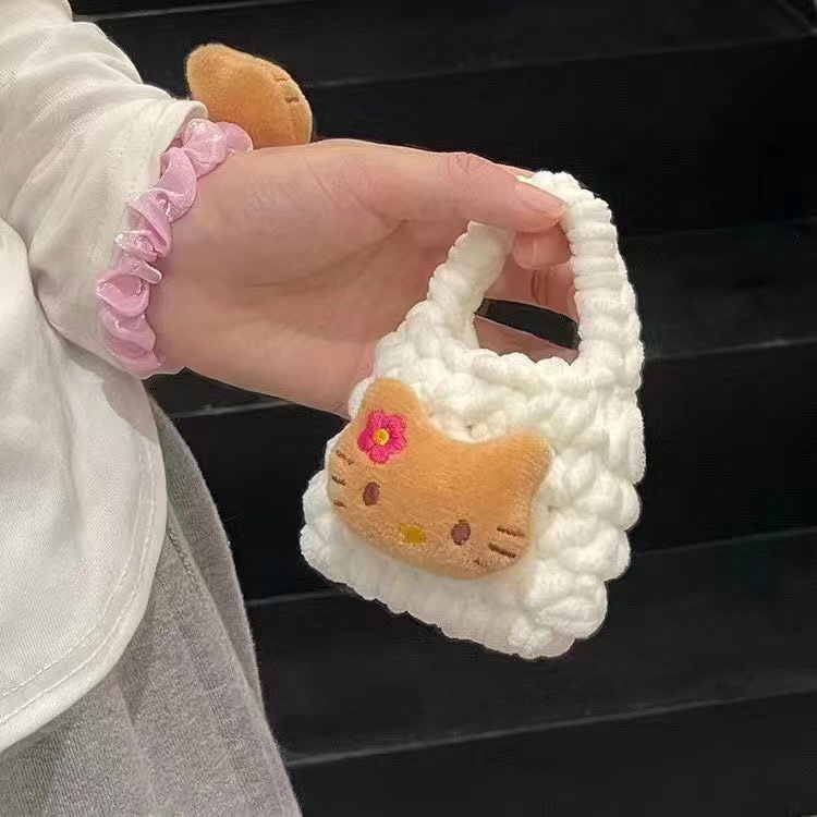 kt ウールバッグ - ホワイト