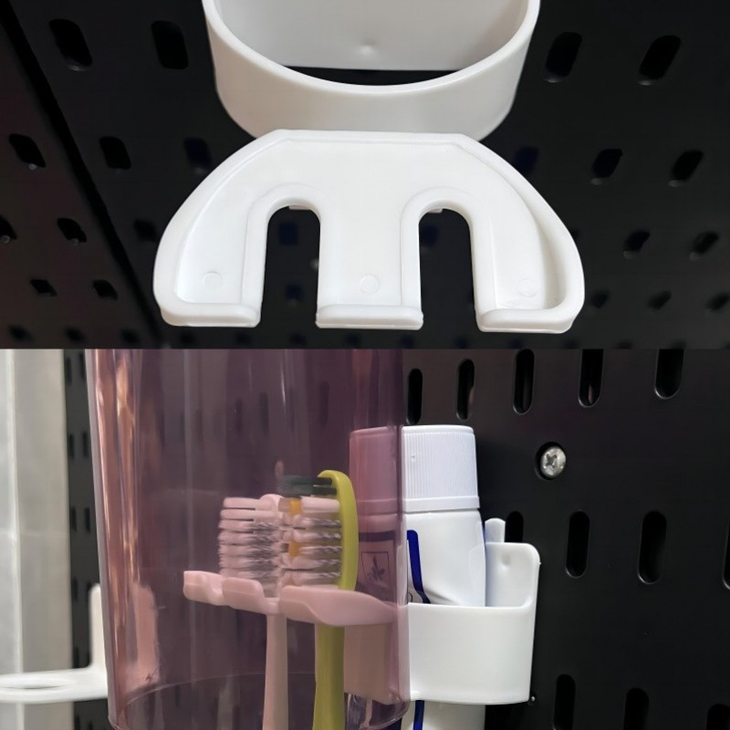 歯ブラシホルダー (1 個) は汎用ではありません - ホワイト [テキストの影響を受けます。写真は保管効果のみを示しています]