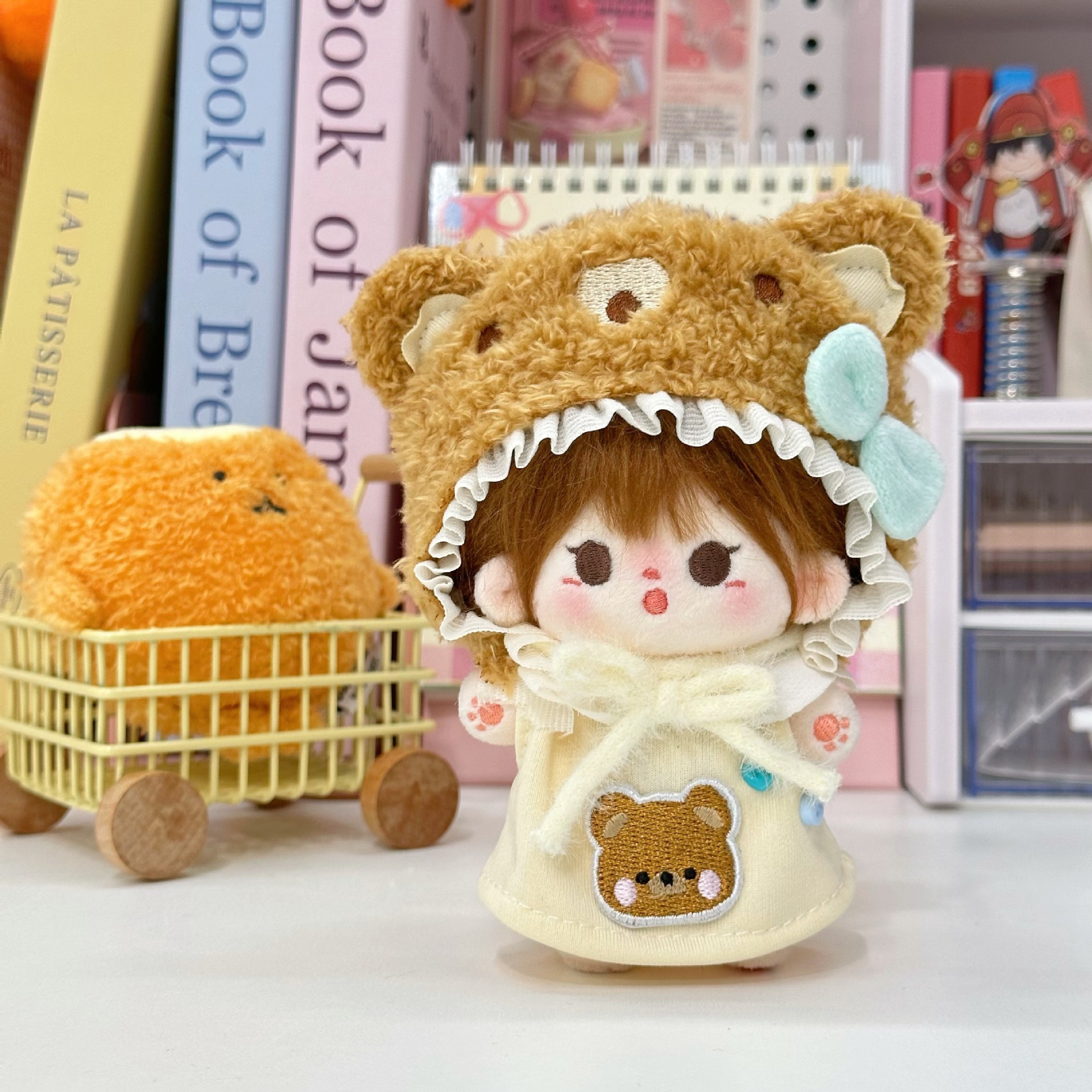 10cm いびきクマ（帽子＋服）