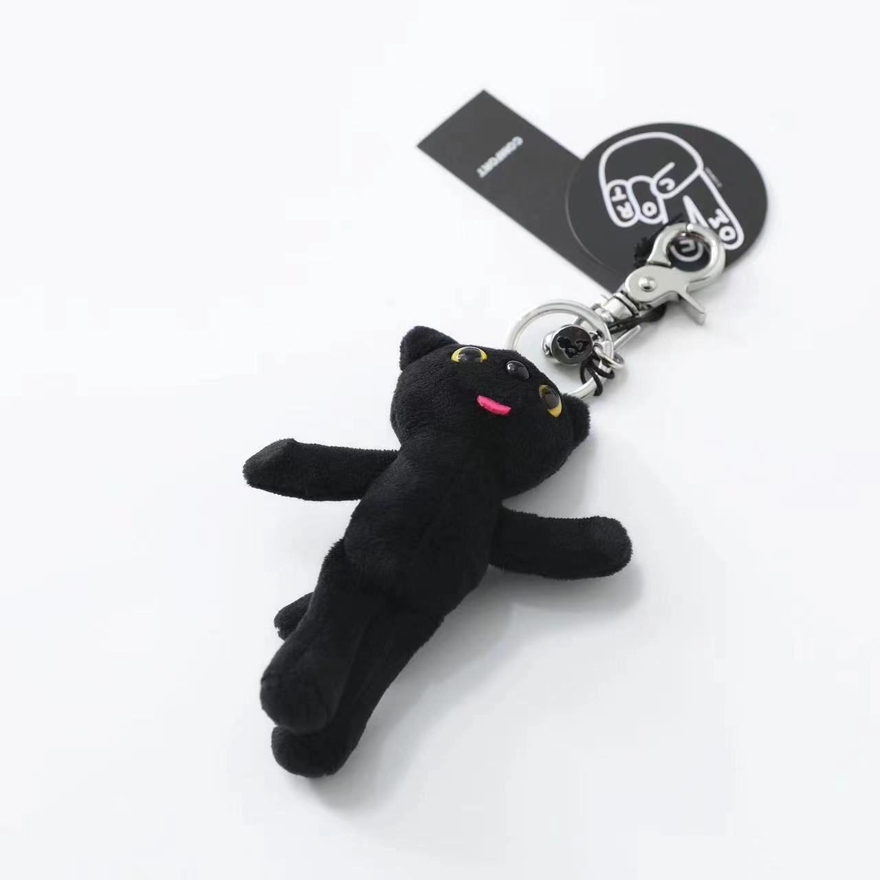 黒猫ペンダント/ブラック