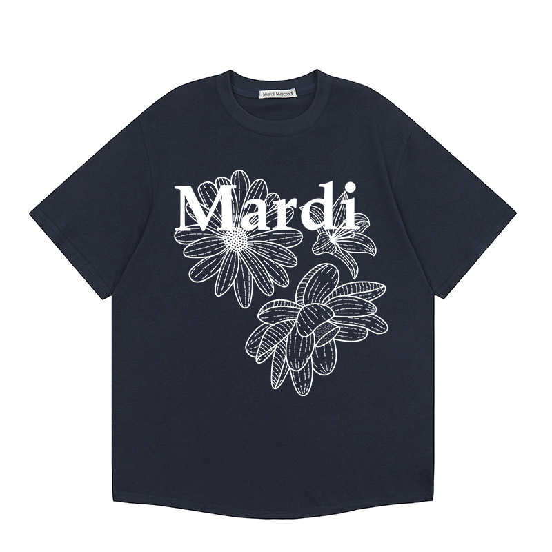 16#紺色と白の花