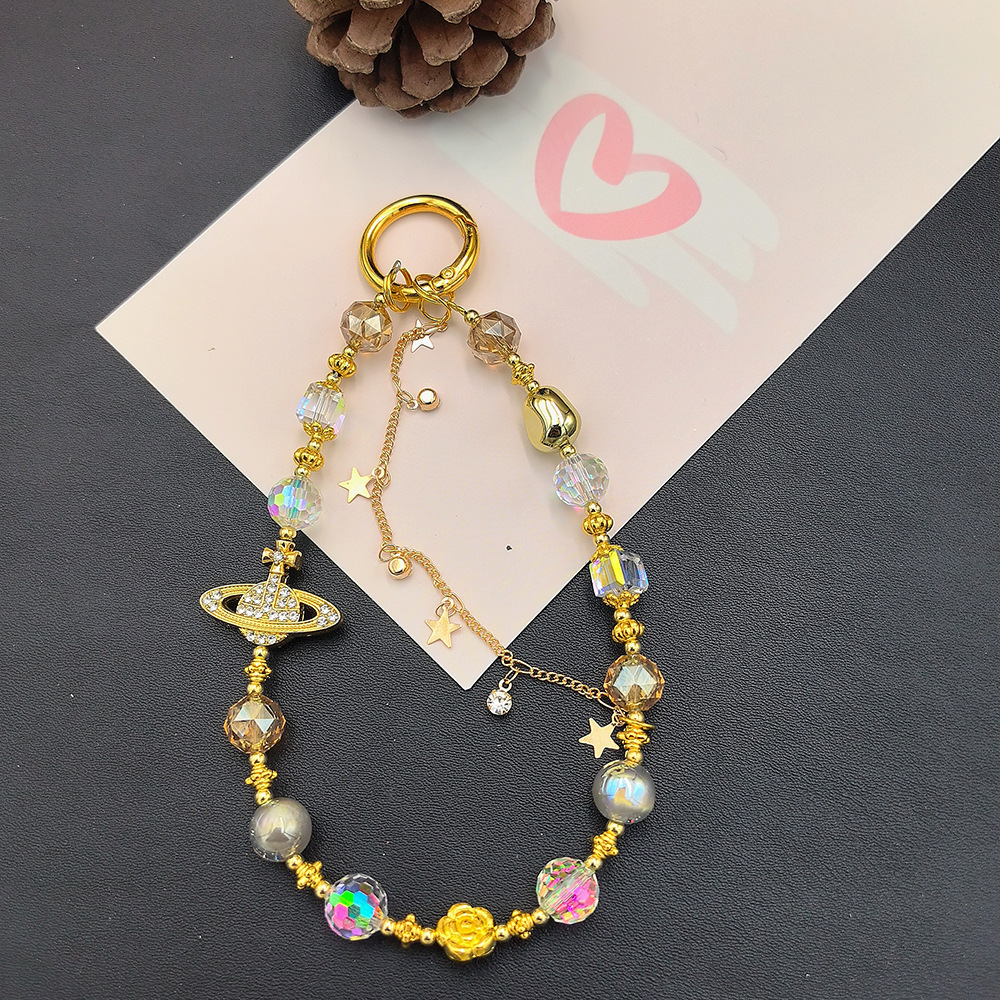 ゴールド【土星タッセル】【無料透明クリップ】