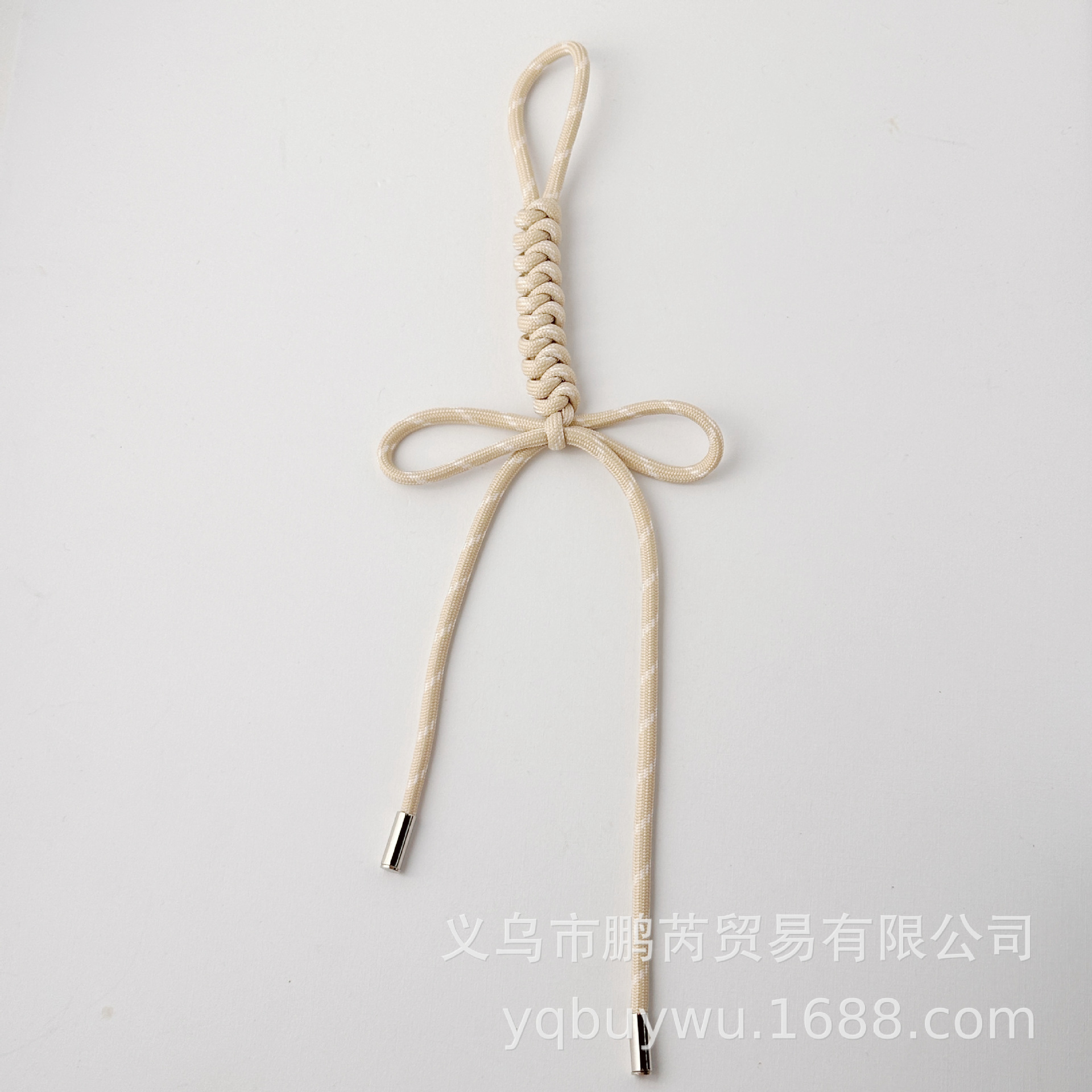 ベージュダイヤモンドリボン完成品 約25cm