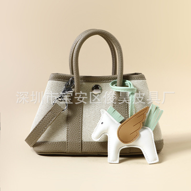 パッチワーク エレファント グレー 19cm (ポニー付き)