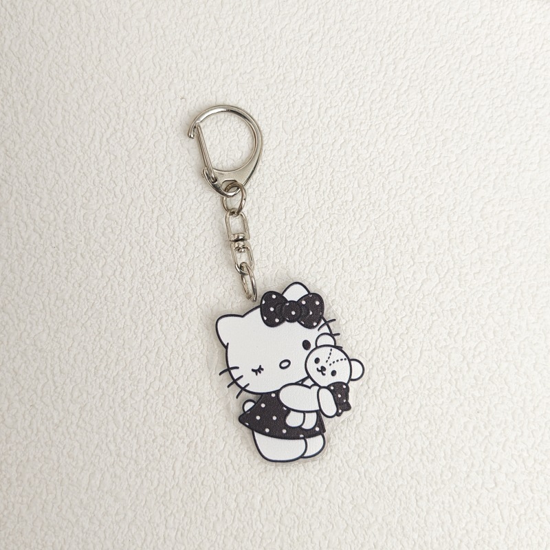 黒 KT 猫ハグクマ タグ