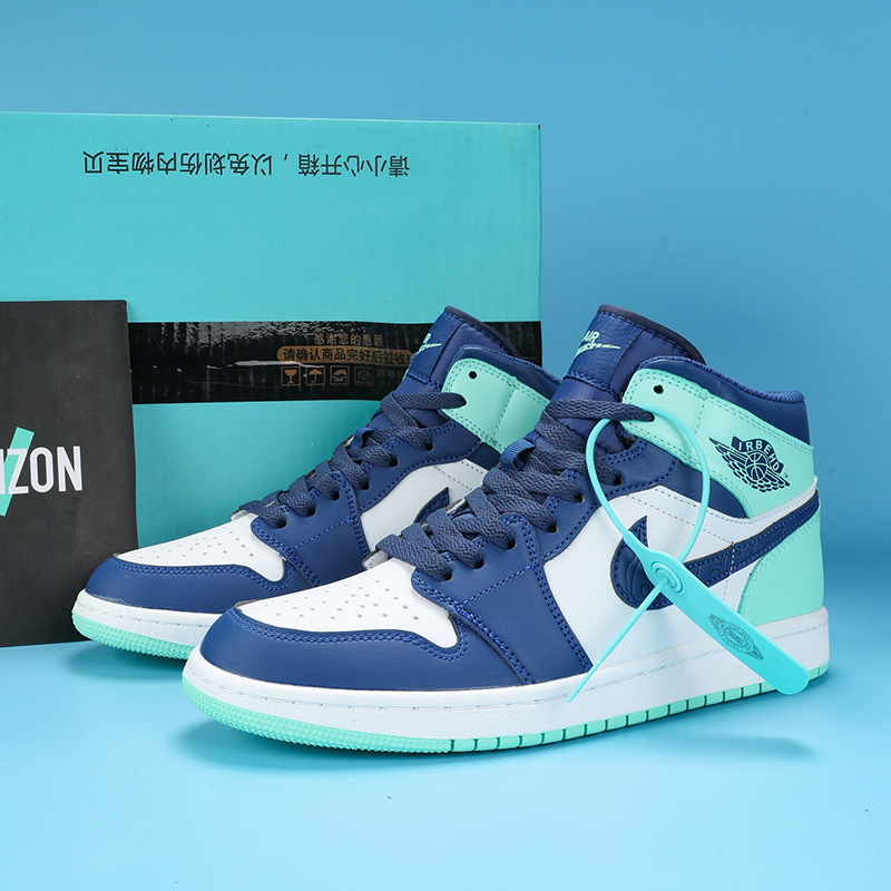 AJ1 ハイトップ-ミントブルー
