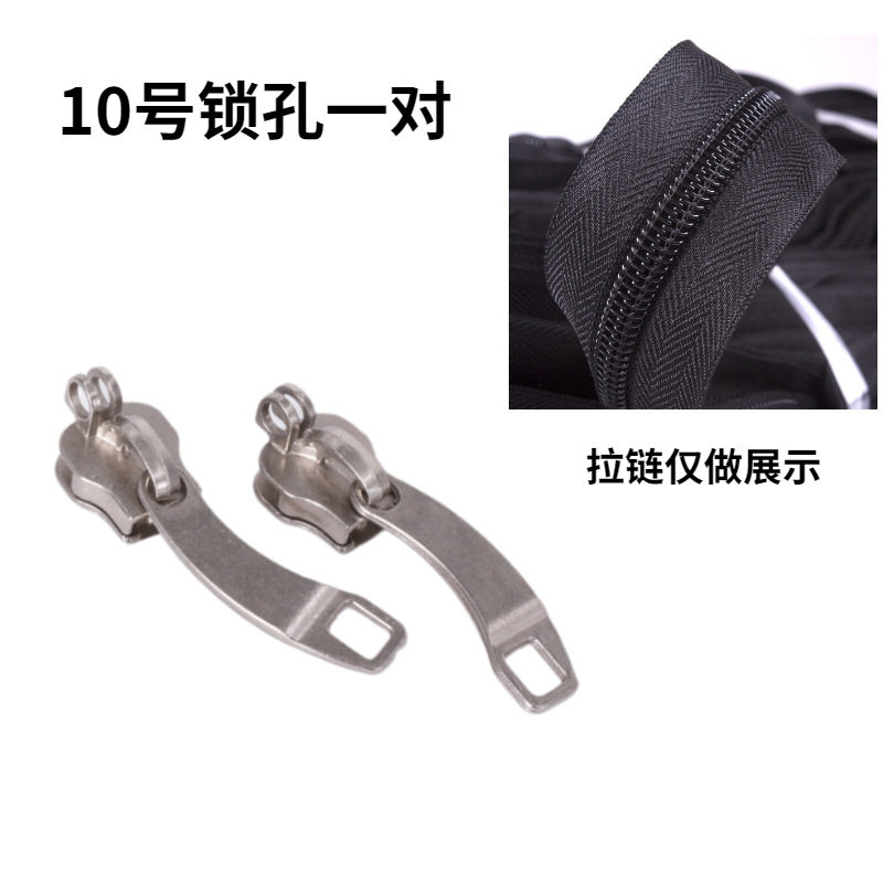 10#単層鍵穴シミター*シルバー*ペア