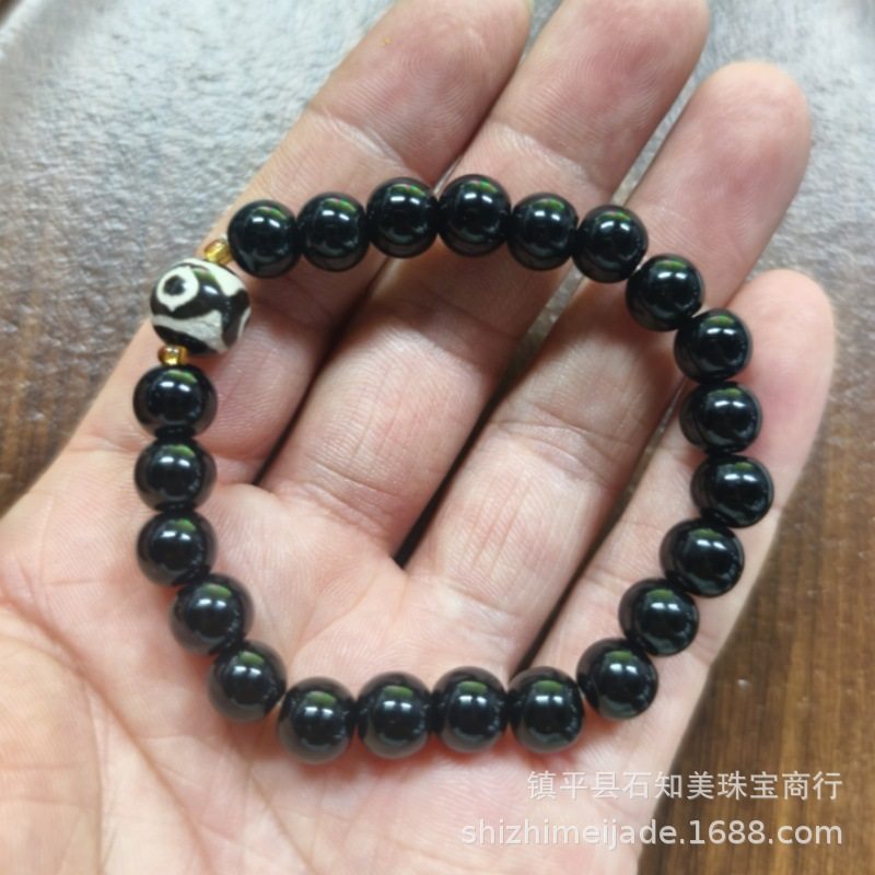 黒ビーズ Dzi ビーズ