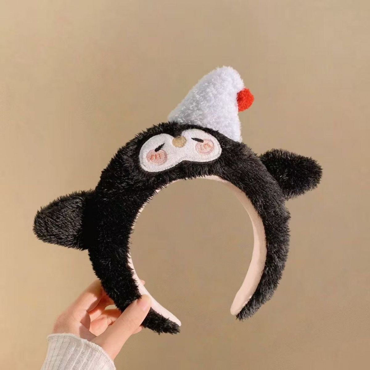 70#ブルーのナイトキャップペンギンの漫画のぬいぐるみヘッドバンド