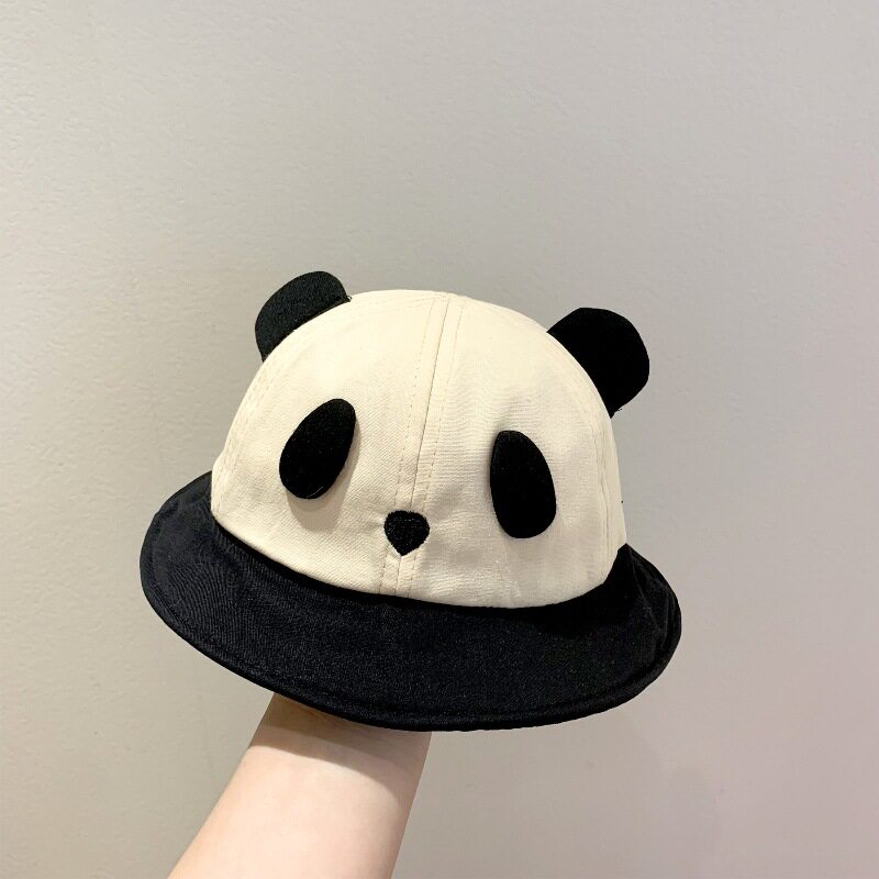 パンダバケットハット ベージュ+46-50cm+フリーサイズ