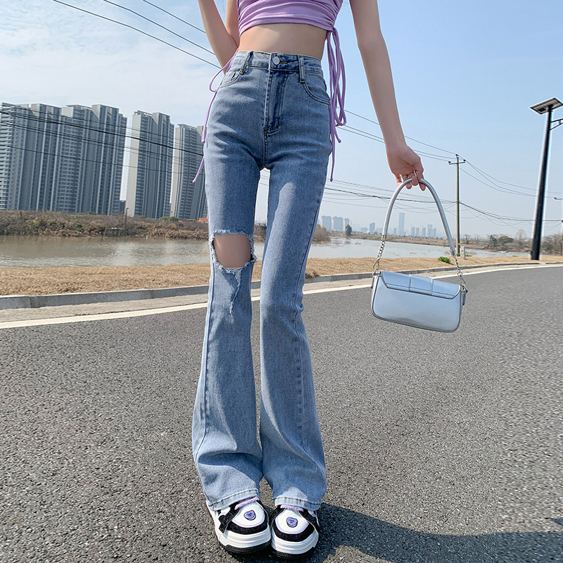 水色のズボン