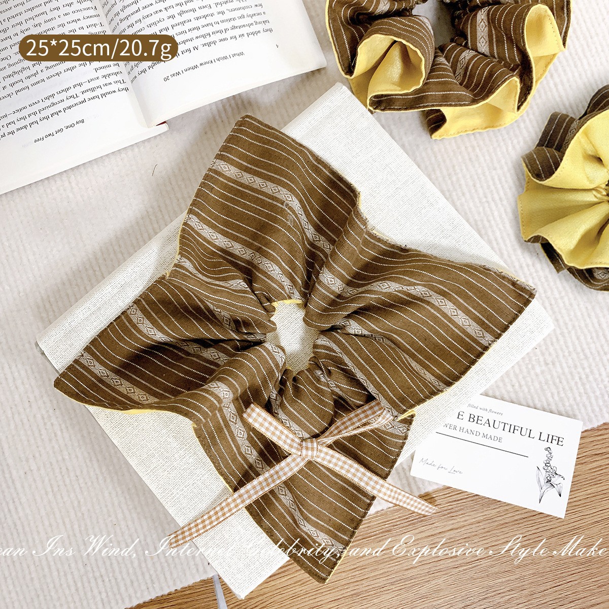 イエローコーヒー--スクエアタオル