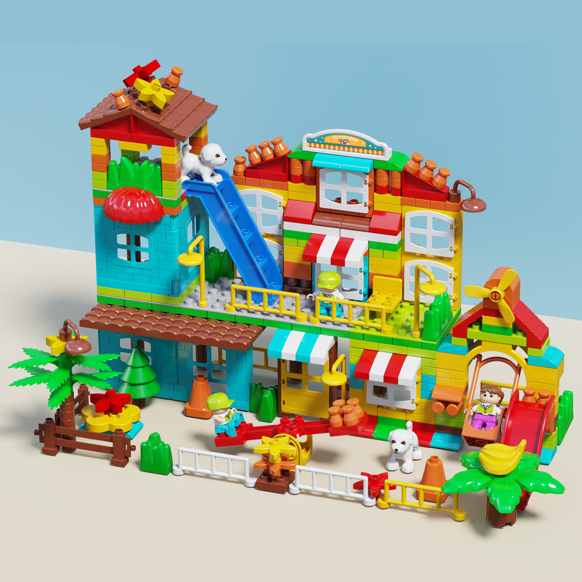 428 個の大きなパーティクルシーンのビルディングブロック