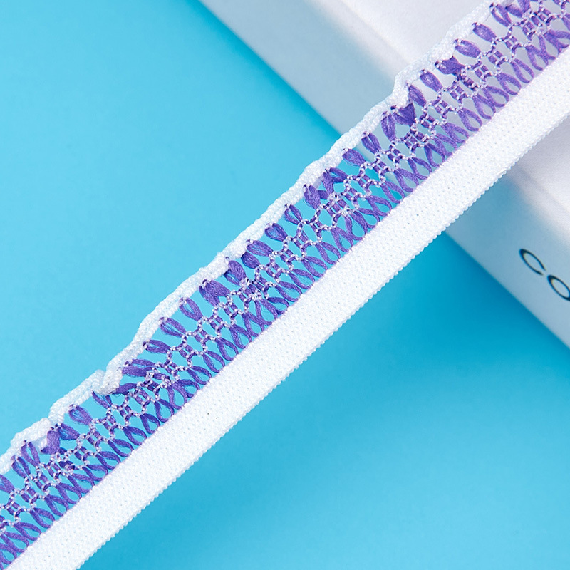 1.5cm木耳レース * 間紫