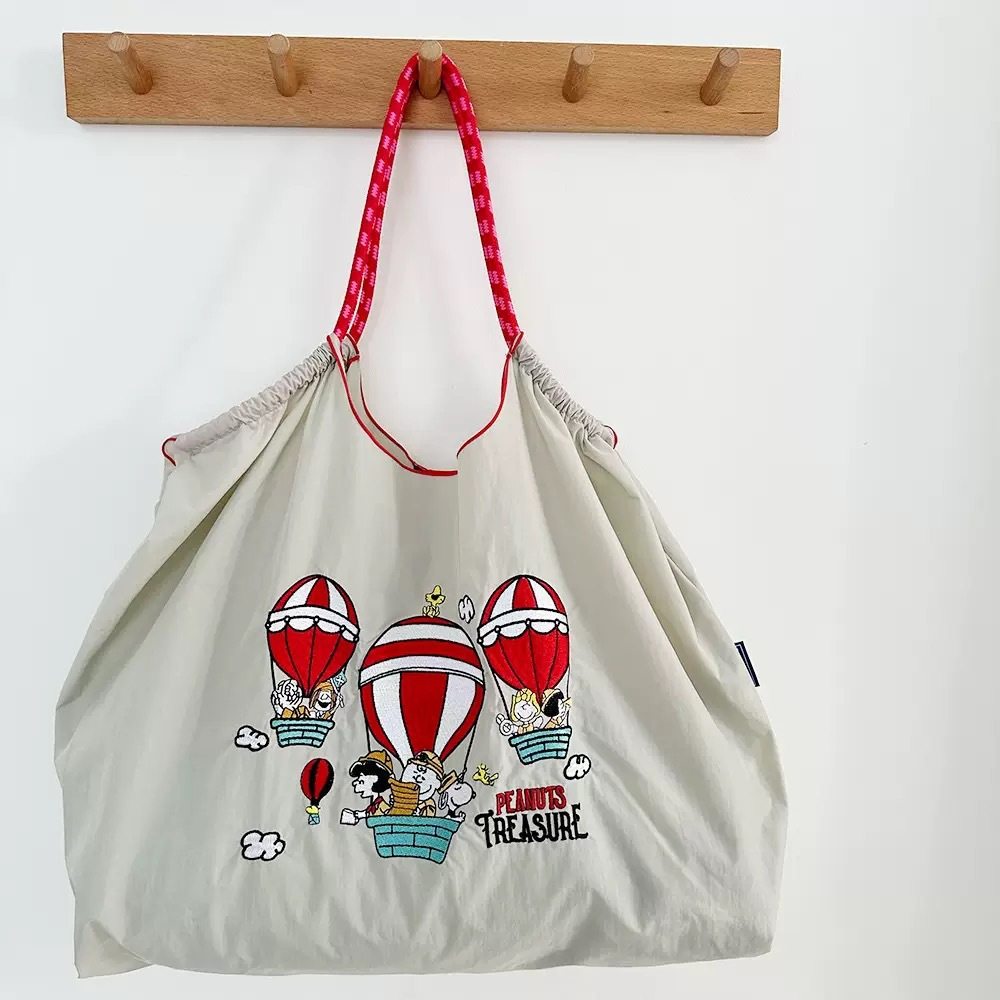スヌーピー熱気球 ライトグレー(ショルダーストラップ除く)
