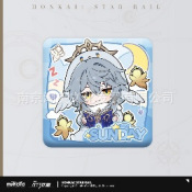 男子寮Qバージョンシリーズ PUバッジ-日曜スタイル