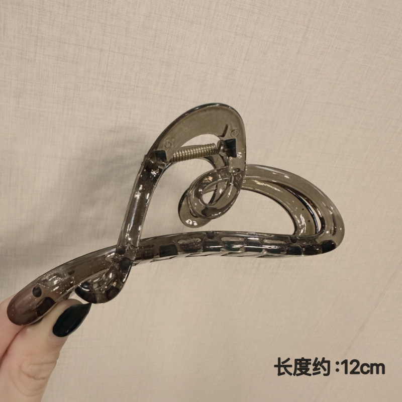 明るい桃の心の煙の灰色-12cm