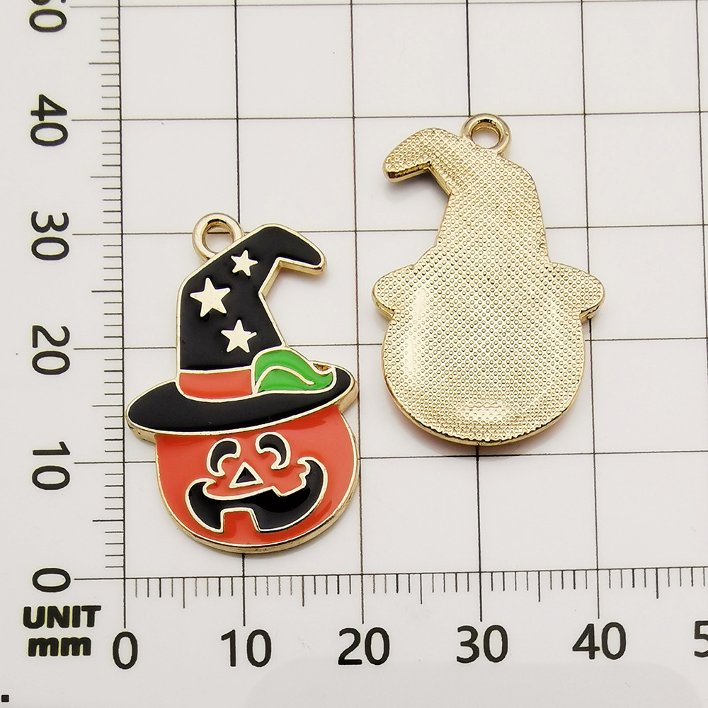 1 オレンジオイル滴るハロウィンパンプキンヘッド-2.7g-20*30mm-11066