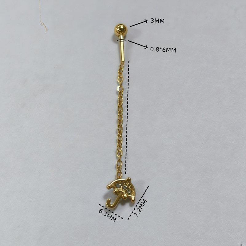 小さな金色の傘の耳のライン