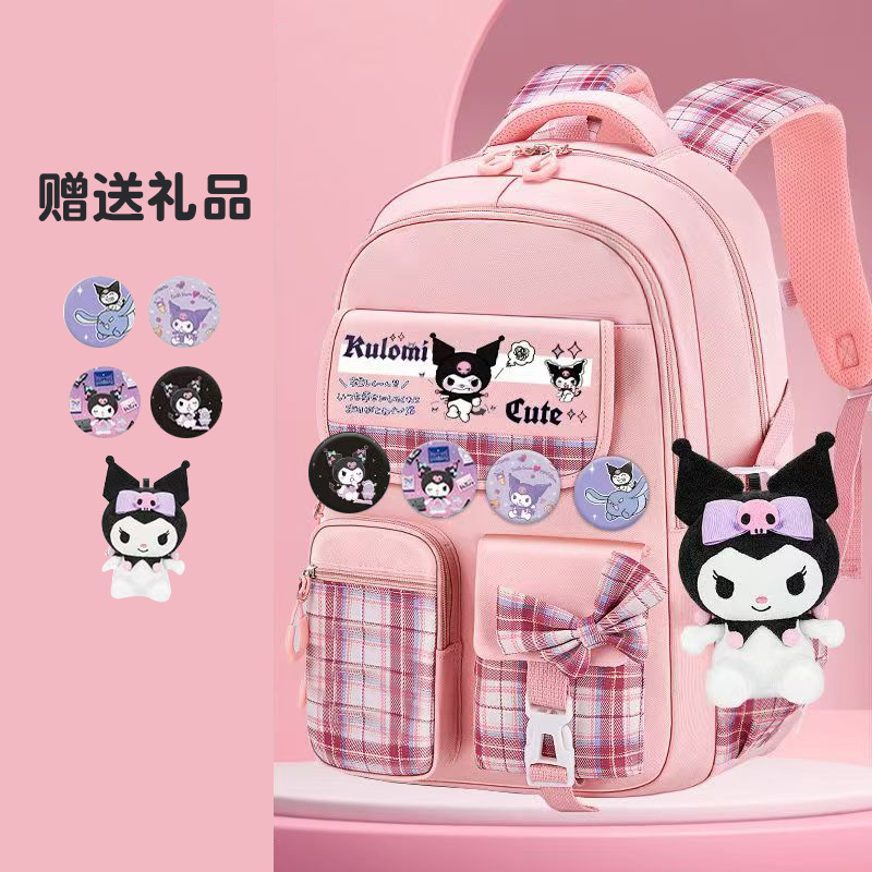 バタフライピンクの小さなプリントとペンダント+バッジ