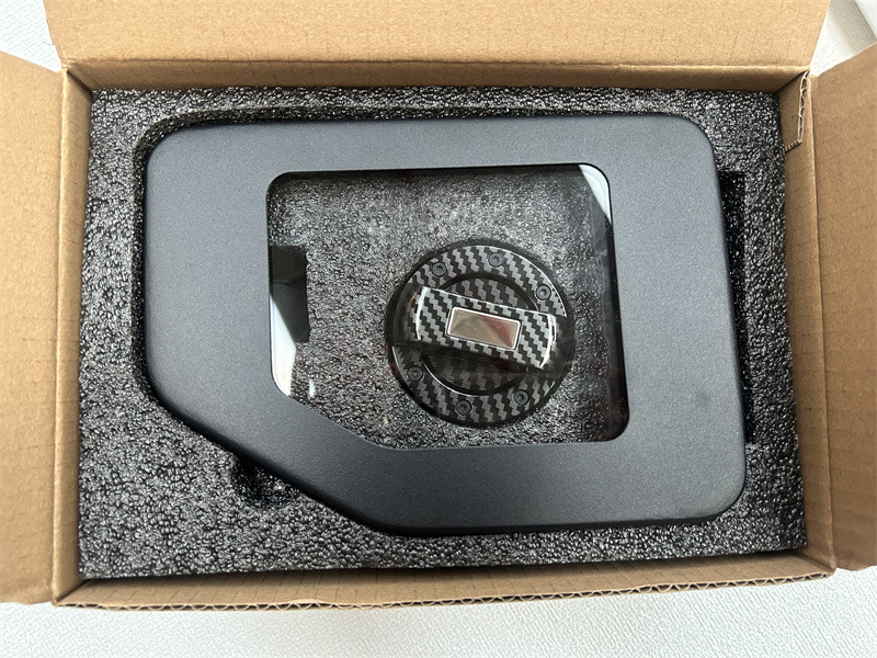 透明燃料タンクカバー+Bスタイルカーボンファイバー柄インナーカバー