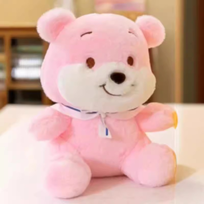 スカーフ ネイビー ベア ピンク エディション