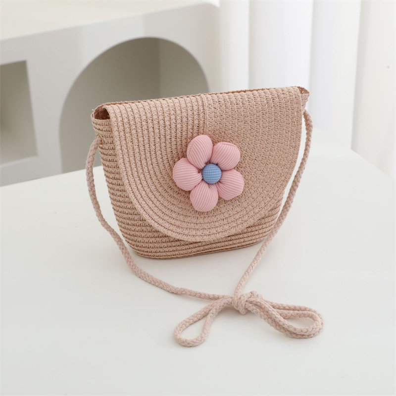 ピンクフラワーフリップバッグ 19*14*5cm