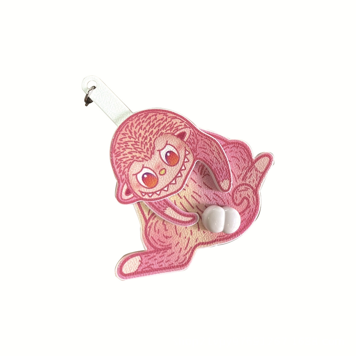 【ピンク】エッグモンキーペンダント