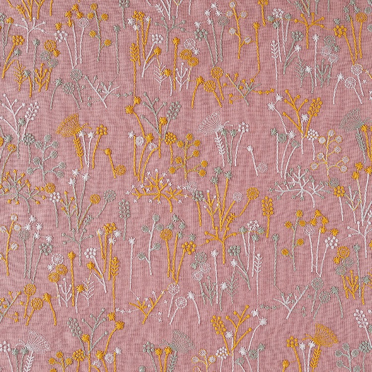 E20080 ピンク（ドア幅122cm、綿90％、麻10％）