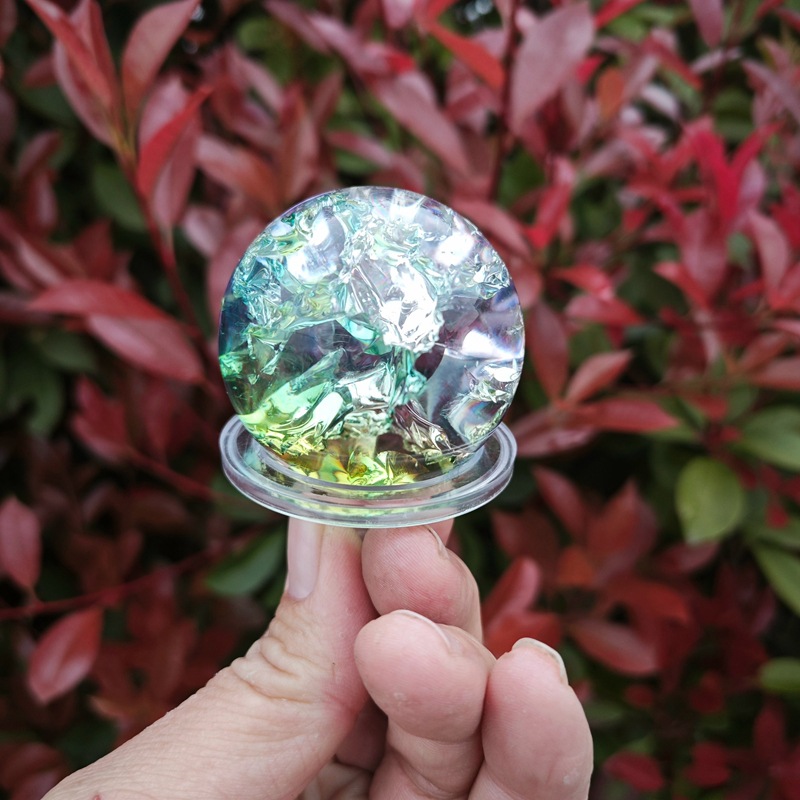 4センチのカラフルな氷裂球プラスチックボールト
