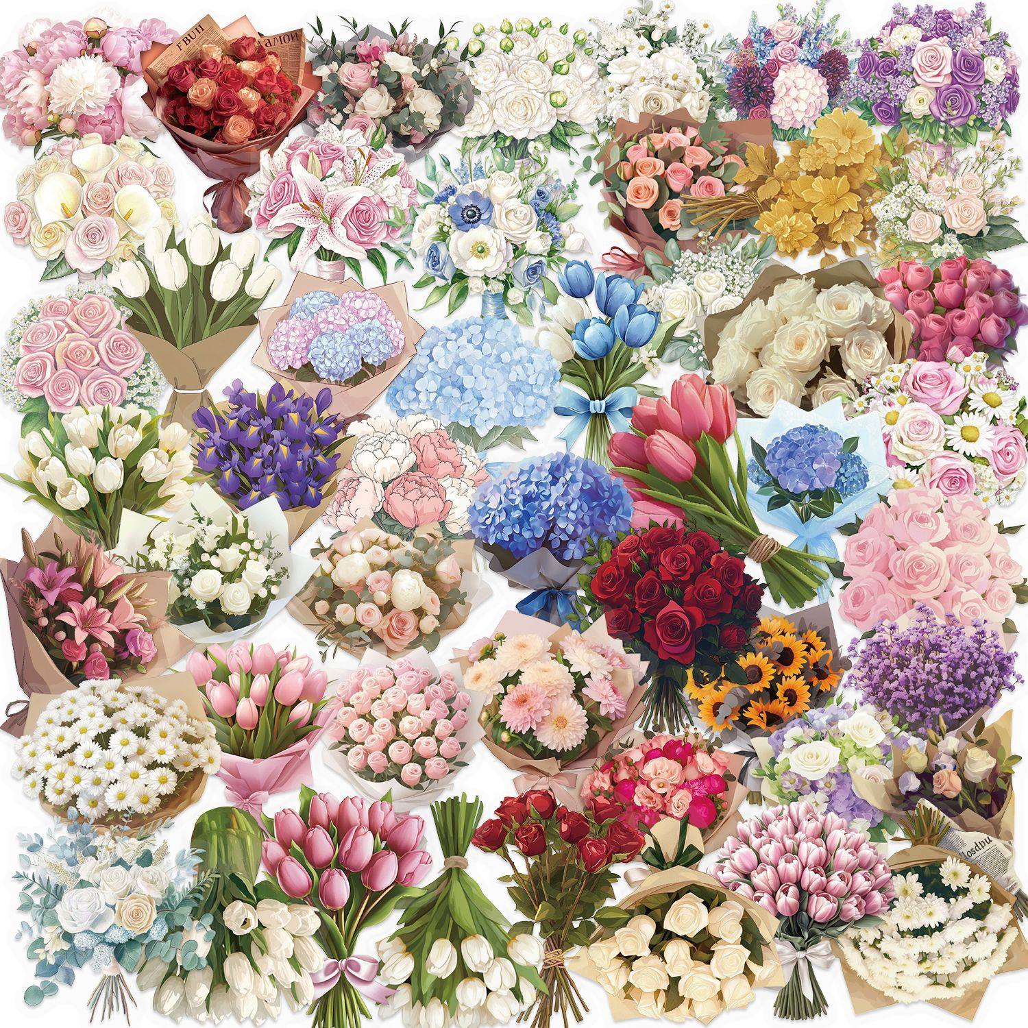 50 サテンドリームフラワーギフト SLP126