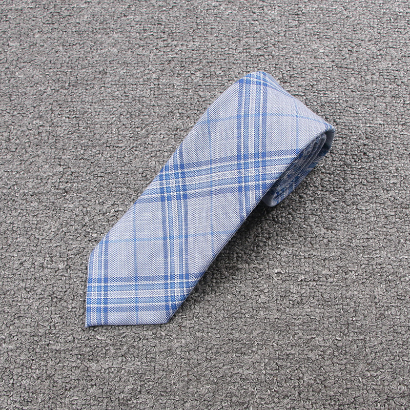 青白チェックネクタイ(D)