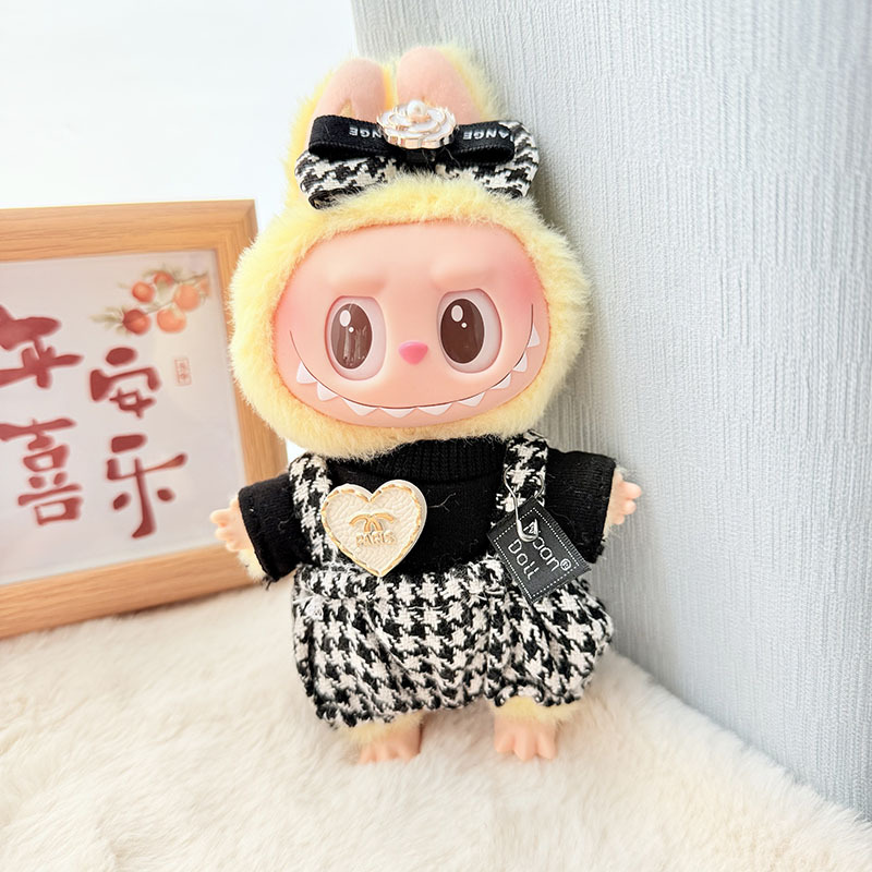 ラブ千鳥格子ストラップセット