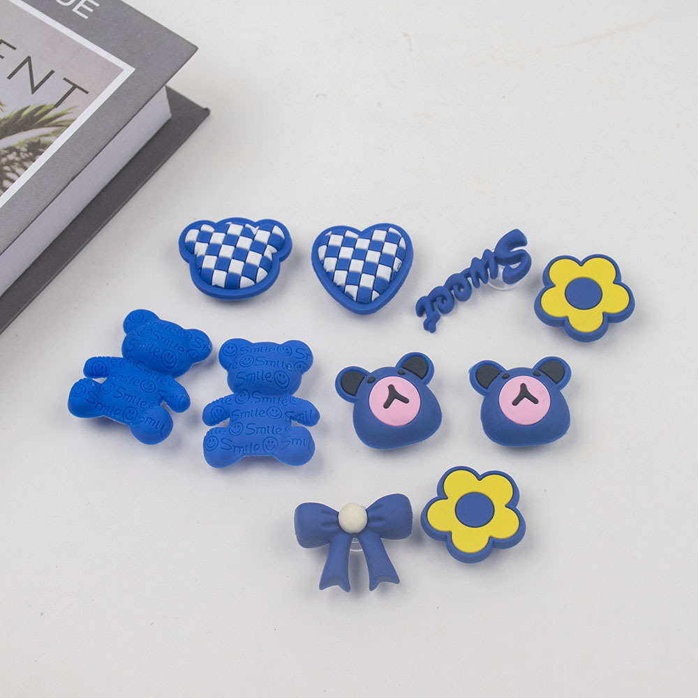 青い熊のセット (10個のアクセサリー)