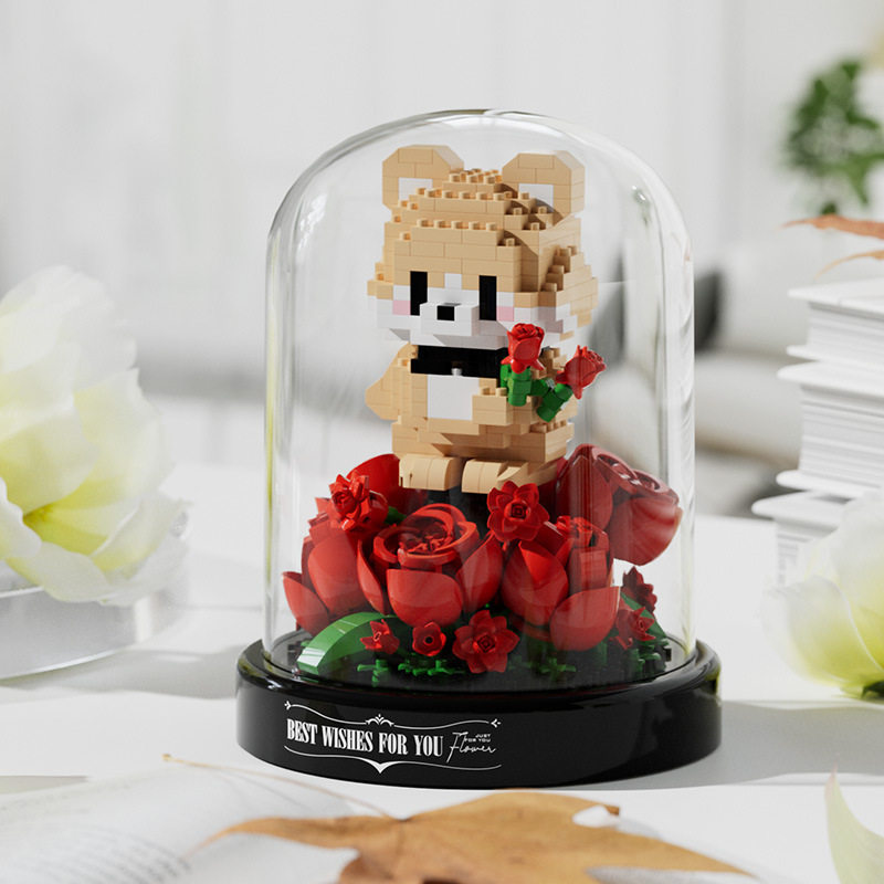 拡大版の花熊、ダストカバー付き 787個