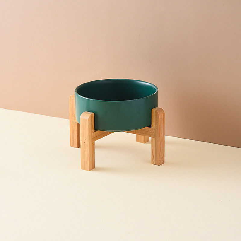 ☧ストレートボウルグリーン+高めのシングル木製スタンド☧⚑♢
