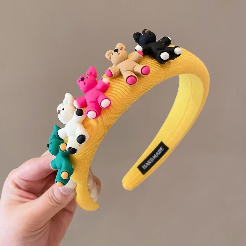 クマのカチューシャ-黄色