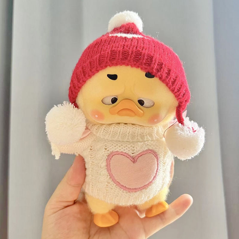小さな愛の帽子の粉の蝶結びのセーター