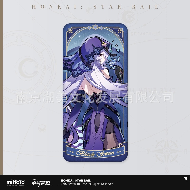 星の寓話シリーズ ブリキバッジ ブラックスワンモデル