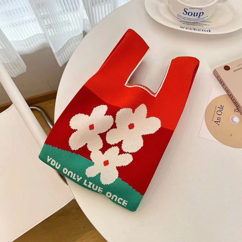 【ベストバッグ】カラーブロックフラワー2