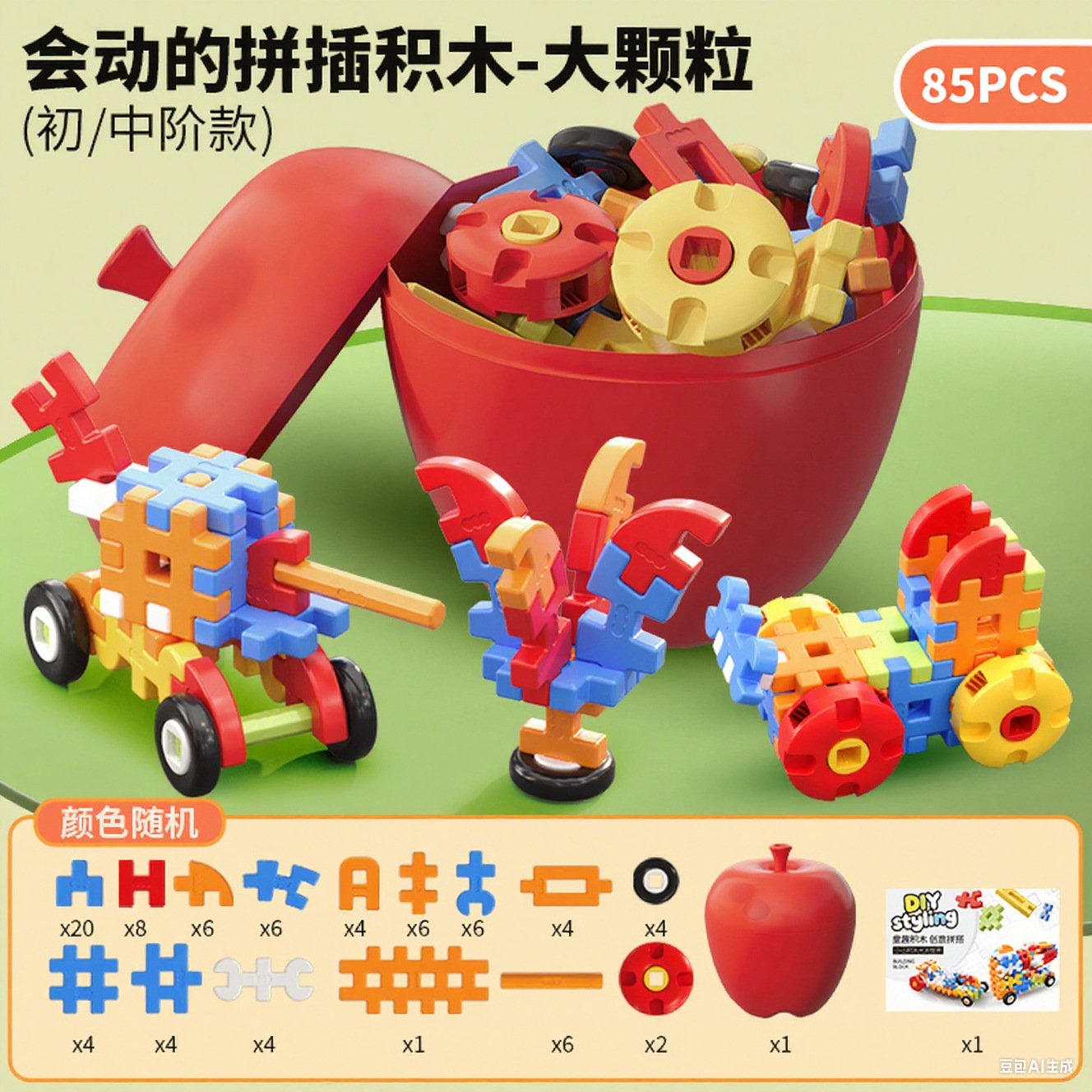 85PCS [Apple ストレージバケット包装]
