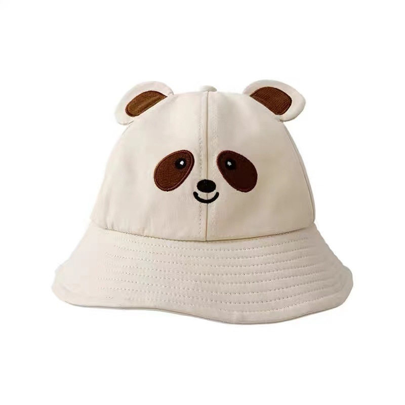 パンダバケットハット-オフホワイト