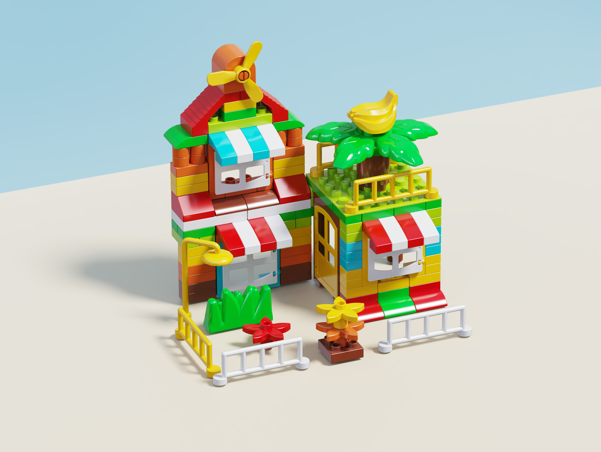 130 個の大きな粒子シーンビルディングブロック