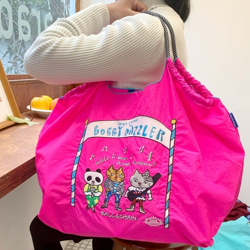 【刺繍金】バラの赤い猫のバンド