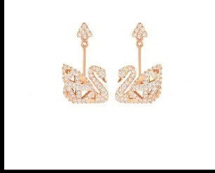 中空の白鳥のイヤリング