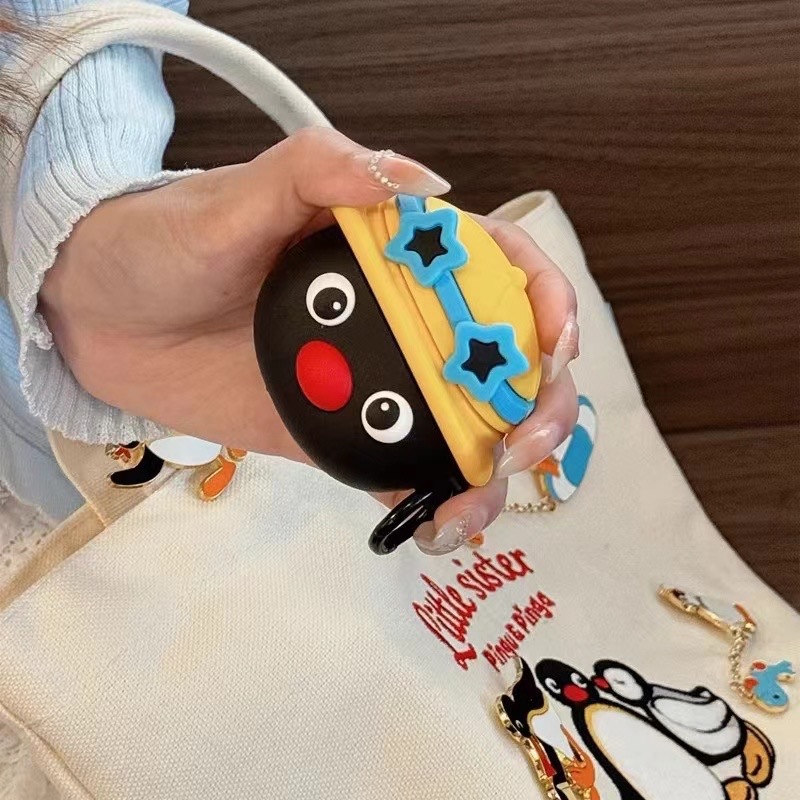 メガネをかけた小さなペンギン