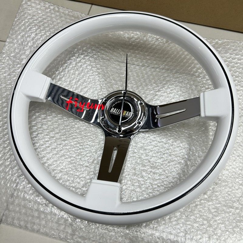 ホワイト/ブラックエッジ三菱ラッパ大凹