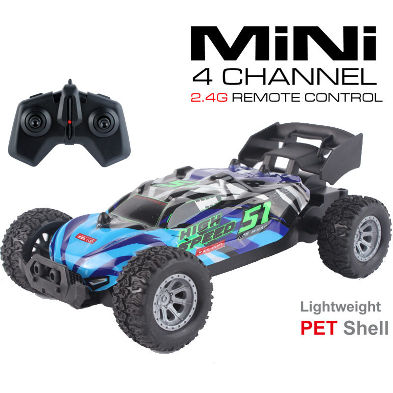 【ブルー】1:28高速リモコンレーシングカー-8167