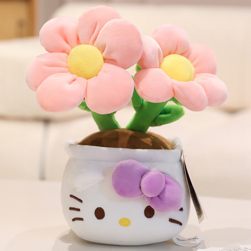 ハローキティの鉢植え ピンク